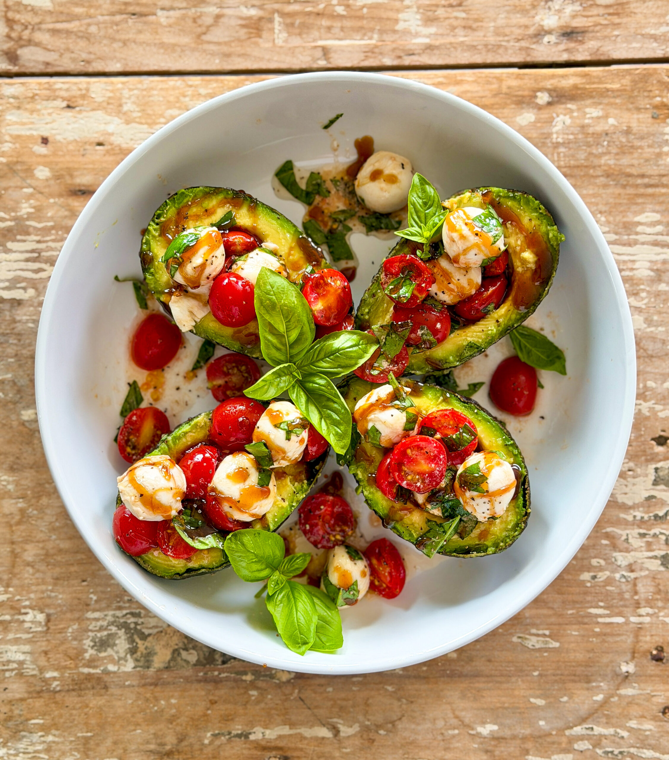 Caprese Stuffed Avocados
